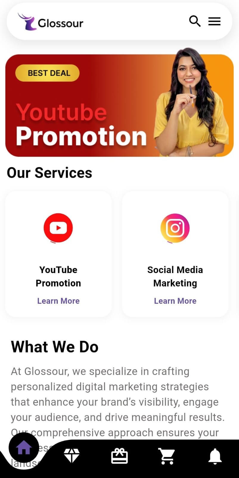 Glossour App